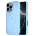 Miniatyrbild 1 av 4: Coque MagSafe för iPhone 16 Pro Max Matt Frostad Bakre Kontur Ljusblå