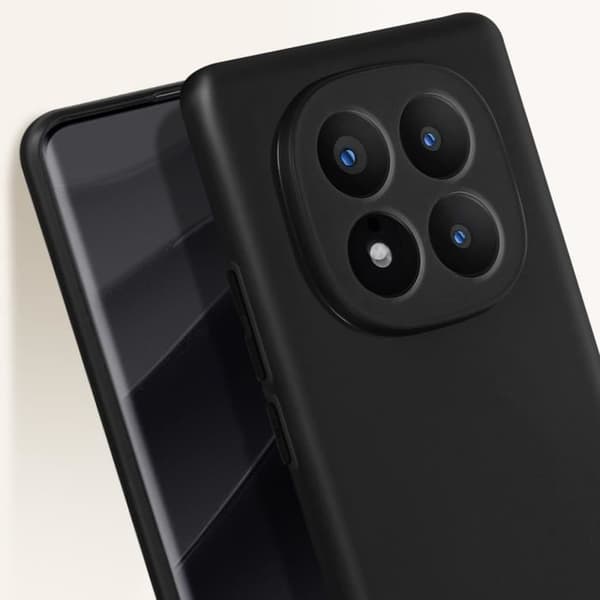 Skyddsfodral för Xiaomi Redmi Note 14 Pro Plus Silikon Mjuk Matt Svart