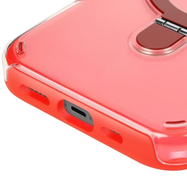 Coque MagSafe för iPhone 13 Pro Stötsäker med Fällbart Ställ Röd