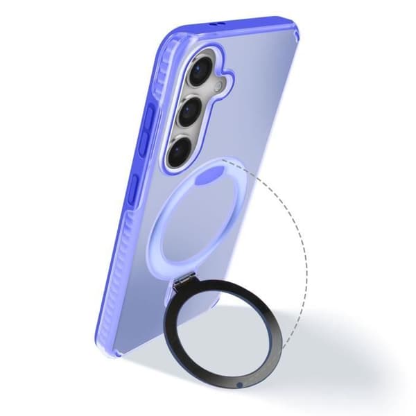 Coque MagSafe för Samsung S24 Plus och S25 Plus Stötsäker Stöd Blå