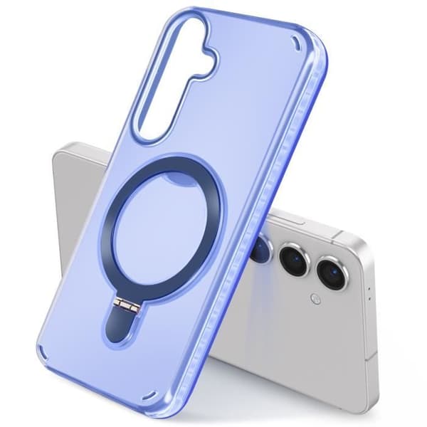 Coque MagSafe för Samsung S24 Plus och S25 Plus Stötsäker Stöd Blå