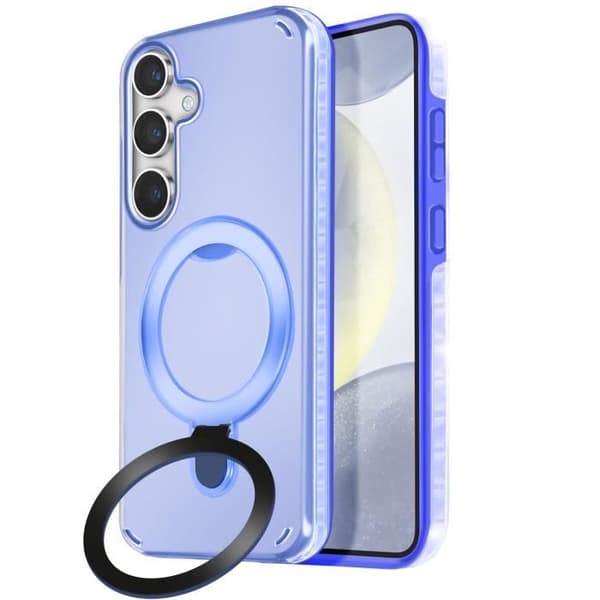 Coque MagSafe för Samsung S24 Plus och S25 Plus Stötsäker Stöd Blå