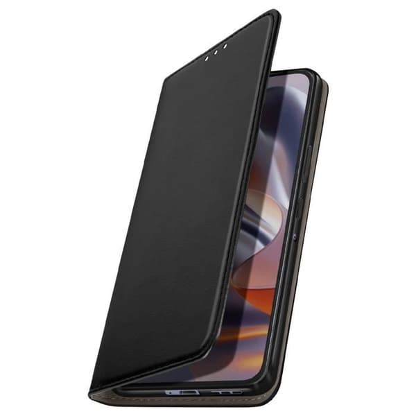Etui för Motorola Edge 50 Neo Magnetisk Klappkorthållare Svart