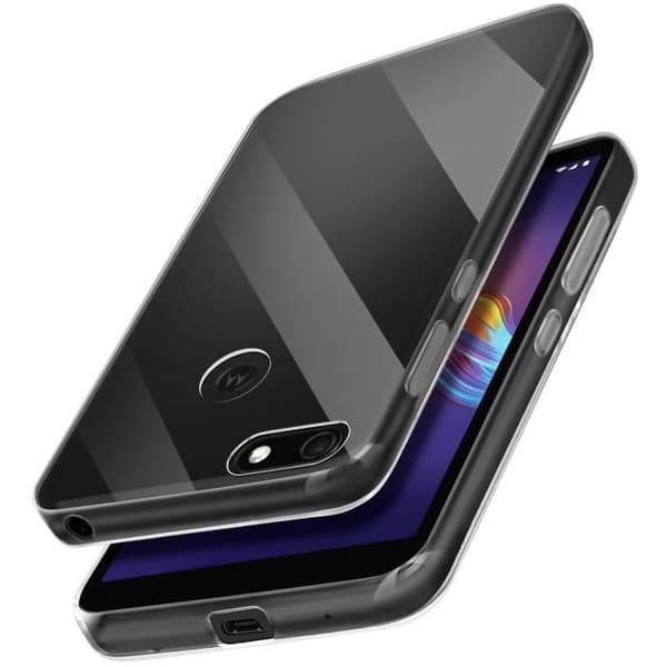 Skal för Motorola Moto E6 Play Silikon Mjuk Tunn Lätt Transparent