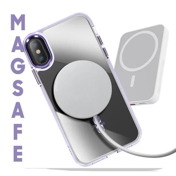 MagSafe-fodral för iPhone XS och X Baksida i färg Lila