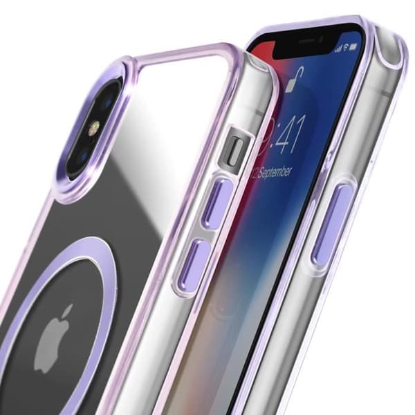 MagSafe-fodral för iPhone XS och X Baksida i färg Lila