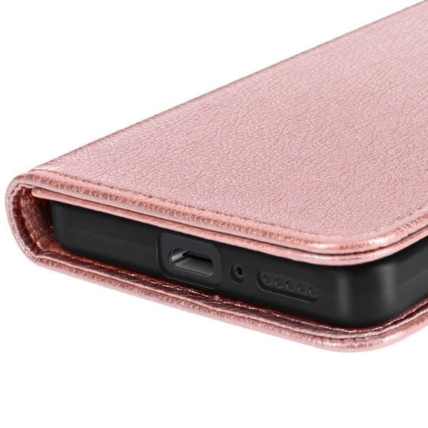 Étui för Xiaomi Redmi Note 14 5G Fodral med Plånbok och Video Stativ Rosa Champagne