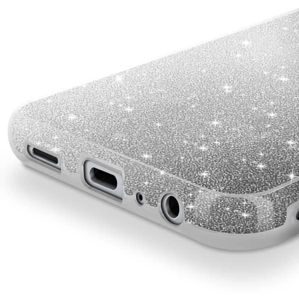 Glitteret Fodral för Samsung Galaxy A25 Stöttålig Glittrande Silver