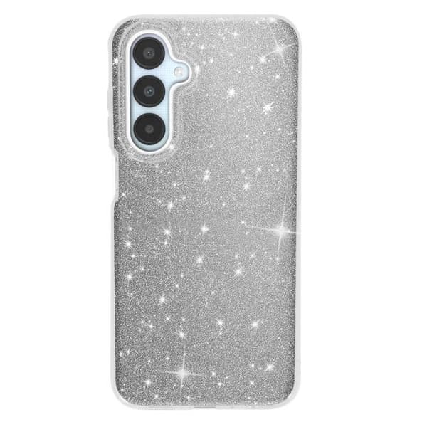 Glitteret Fodral för Samsung Galaxy A25 Stöttålig Glittrande Silver