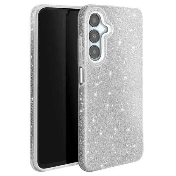 Glitteret Fodral för Samsung Galaxy A25 Stöttålig Glittrande Silver