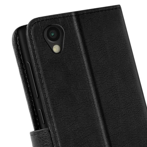 Fodral för Sony Xperia L1 med Klapp Portfölj och Video Stöd Svart