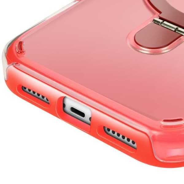 Coque MagSafe för iPhone 11 Stötsäker med Fällbart Stöd Röd
