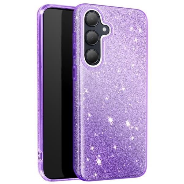 Coque Paillette för Samsung Galaxy A35 Silikon Ultra tunn Violett