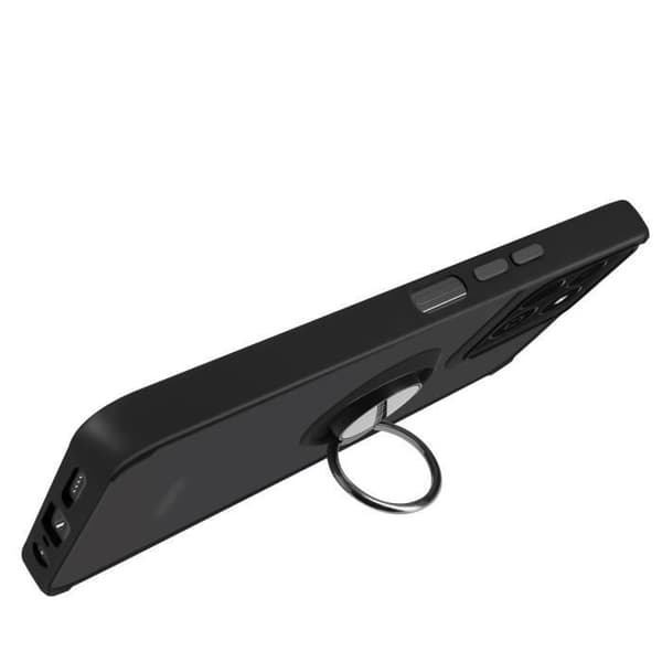 Coque för Honor 200 Smart Ring Metallisk Video Stöd Svart