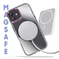 Miniatyrbild 3 av 4: MagSafe-skal för iPhone 12 Pro och 12 Bakruta Kristallfärg Svart