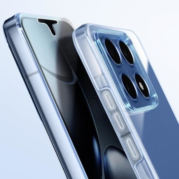 Heltäckande Skal för Xiaomi 14T Pro Touch med Upphöjd Kamerakant Transparent
