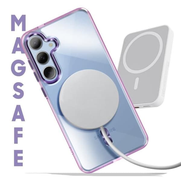 MagSafe-skal för Samsung Galaxy S24 och S25 Baksida i Krossat Lila