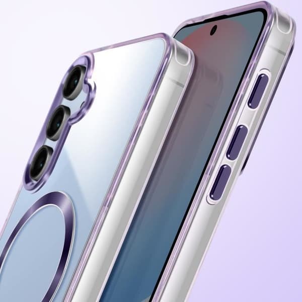 MagSafe-skal för Samsung Galaxy S24 och S25 Baksida i Krossat Lila