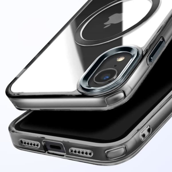 MagSafe-skal för iPhone XR Bakre Crystal Färg Svart