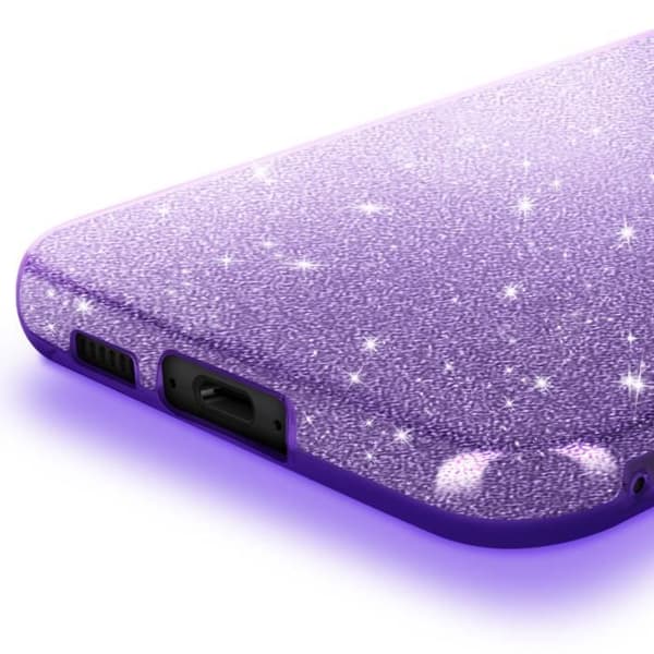Glitterärmad för Samsung Galaxy S23 FE Stöttålig Glittrig Lila