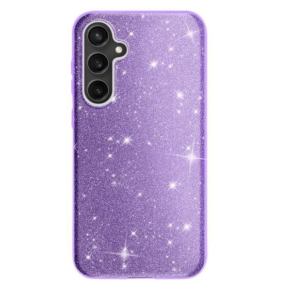Glitterärmad för Samsung Galaxy S23 FE Stöttålig Glittrig Lila