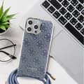 Miniatyrbild 5 av 6: Coque för iPhone 16 - Guess Crossbody Cord 4G Print (GUHCP16SHC4SEK) - Svart