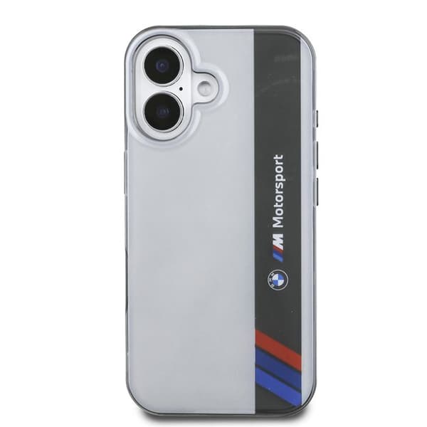 Skyddande skal för iPhone 16 IML Motorsport BMW Grå