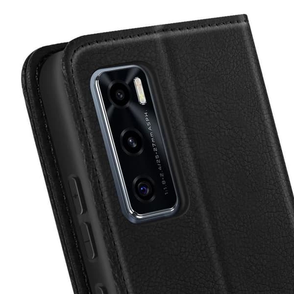 Fodral för Vivo Y70 Fickplånbok och Videostativ Svart