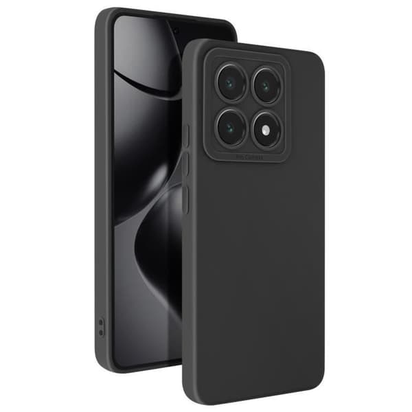 Coque för Xiaomi 14T Silikon Mat Kamera Block Skyddad Svart