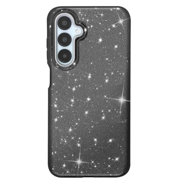 Glittrande Stötsäker Skal för Samsung Galaxy A25 Svart
