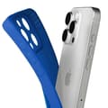 Miniatyrbild 4 av 4: Siliconefunda för iPhone 16 Pro Max, slät, kamerablock skyddad, blå