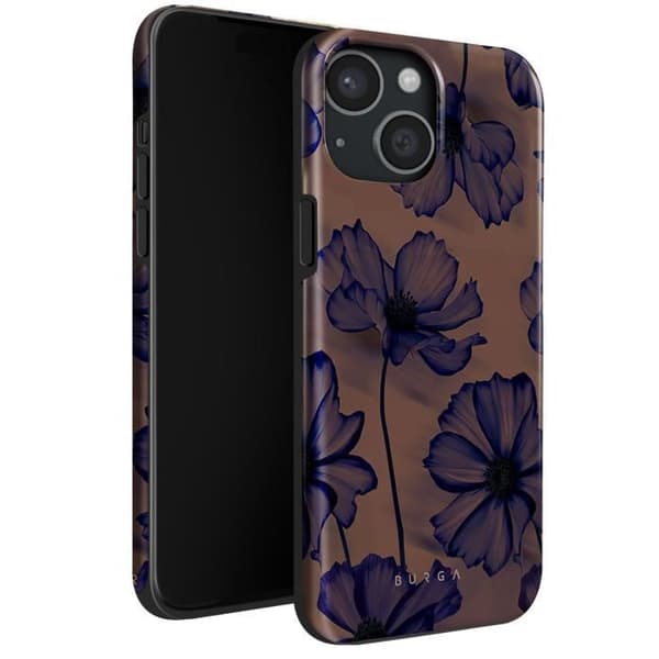 Coque för iPhone 15 Velvet Night Antichoc Burga Djupt Lila