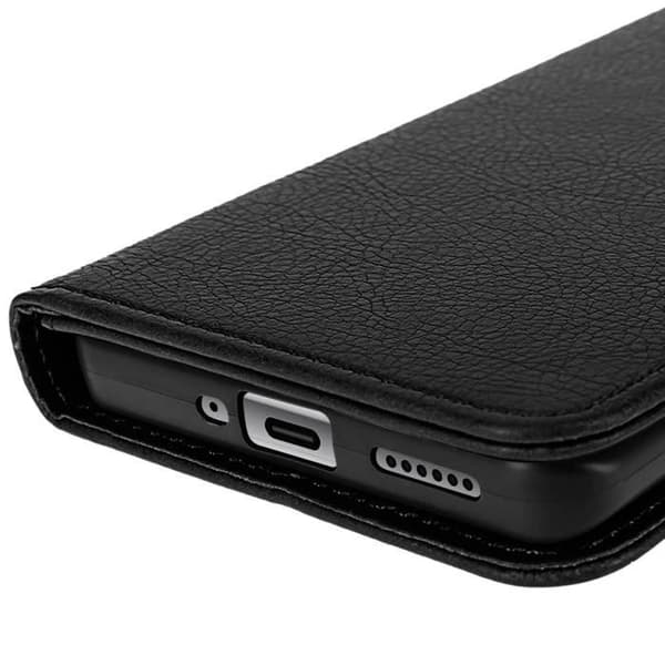 Etui för Redmi Note 14 Pro och 14 Pro Plus Plånbok och Ställ svart