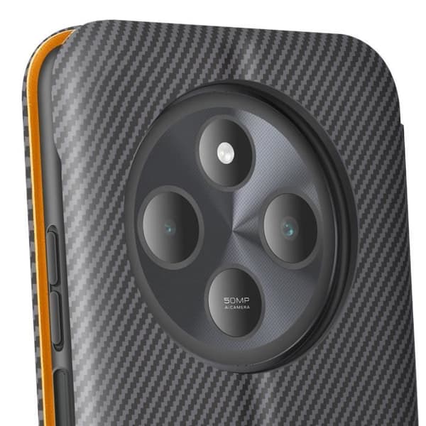 Kolfodral för Xiaomi Redmi 14C med RFID-skydd och kortfack, mörkgrå stödfunktion