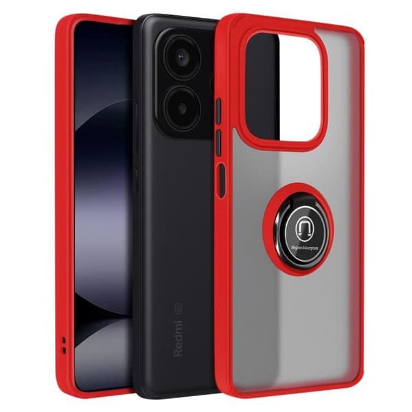 Fodral för Xiaomi Redmi Note 14 5G med Videostöd Röd