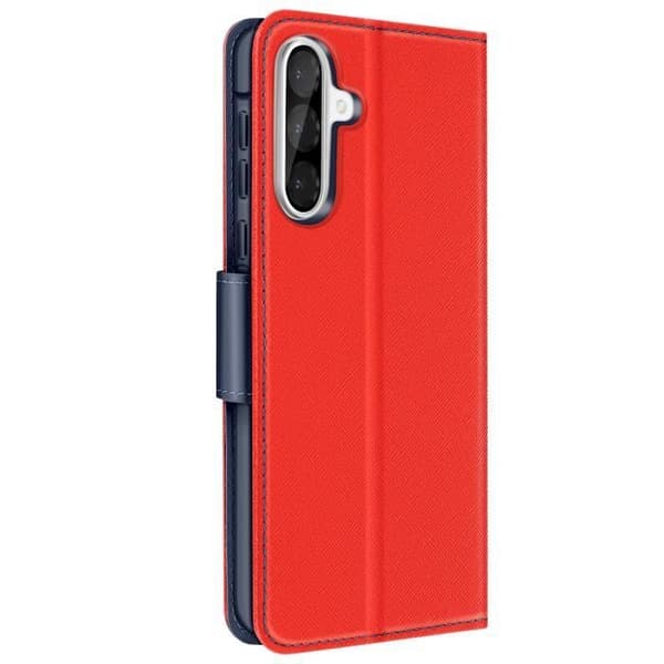 Etui för Samsung Galaxy A36 Fällportfölj Fancy Blå / Röd
