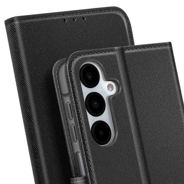 Fodral för Samsung Galaxy A16 Klipp Portfölj Fancy Svart