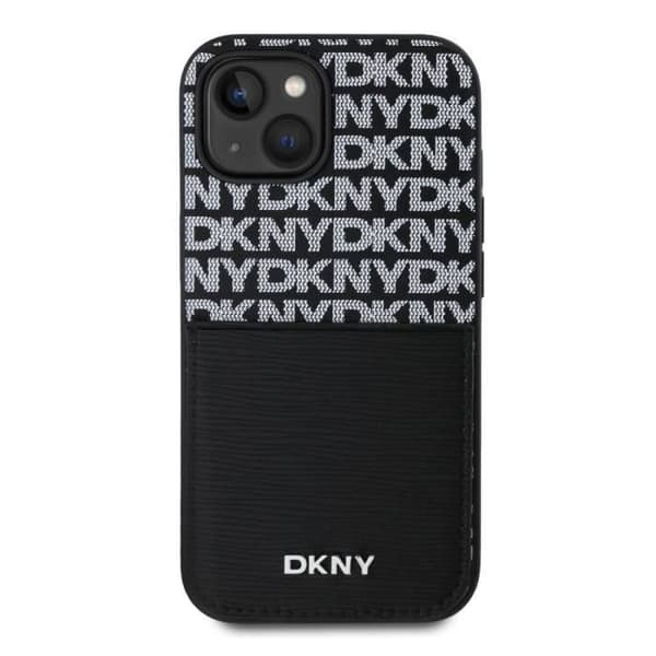 Bakskydd för iPhone 15 med kortfack DKNY Svart