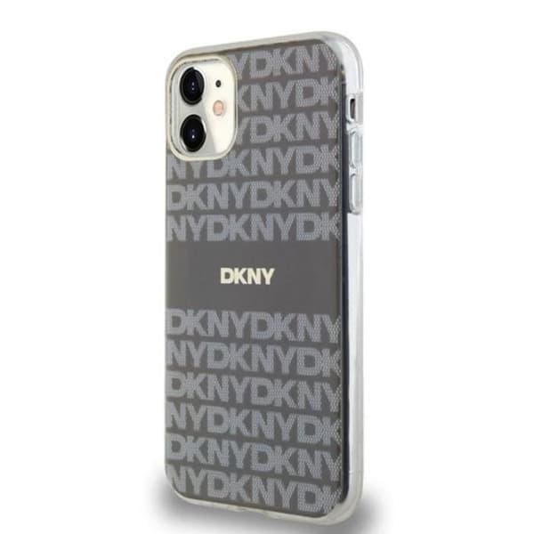 Coque för iPhone 11 MagSafe i Lyxigt TPU-Material med DKNY-Mönster Beige