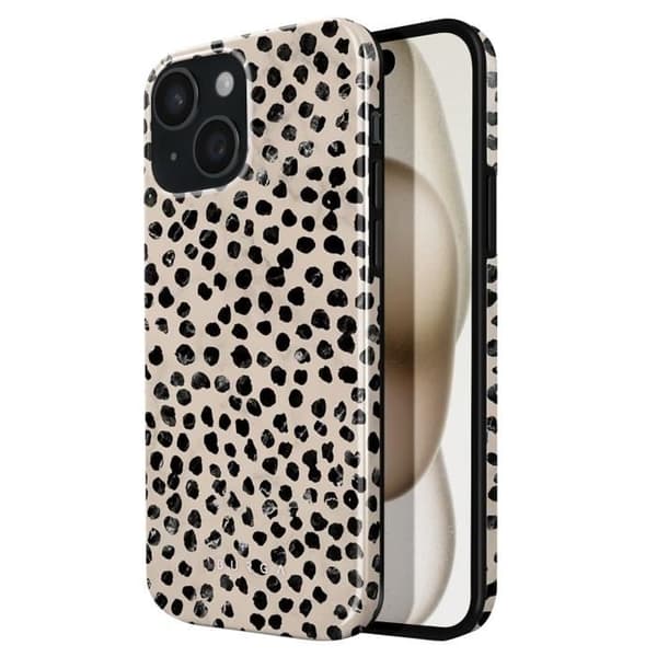 Coque för iPhone 15 Almond Latte Stötresistent Burga Beige