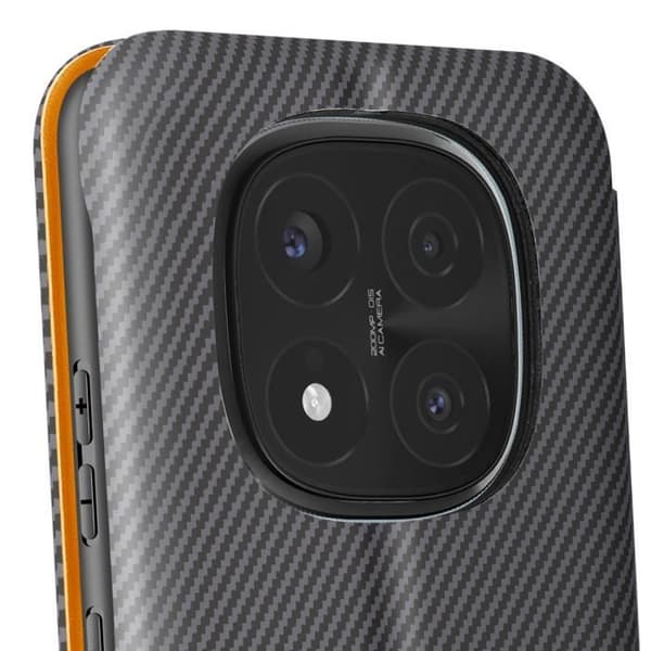 Kolfodral för Redmi Note 14 Pro och 14 Pro Plus med kortfack Mörkgrå