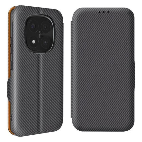 Kolfodral för Redmi Note 14 Pro och 14 Pro Plus med kortfack Mörkgrå