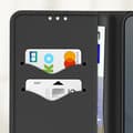 Miniatyrbild 3 av 4: Fodral för Samsung Galaxy S25 Plus Plånbok Läder Saffiano Fancy Svart
