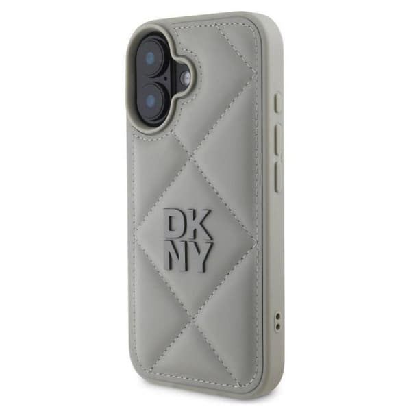 Skyddande skal för iPhone 16 Plus med vaddering DKNY Grå