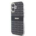 Miniatyrbild 4 av 4: Coque för iPhone 16 MagSafe i mjukt TPU med DKNY-mönster i svart