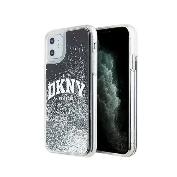 Coque för Apple iPhone 11 Liquid Glitter Arch Flexibel Ultra-Chic DKNY Svart