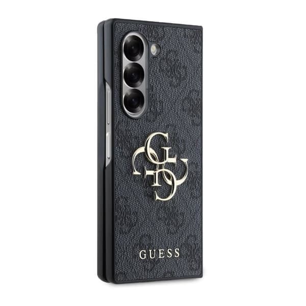 Coque bakre för Samsung Galaxy Z Fold 6 med Elegant 4G-mönster i Grå Guess