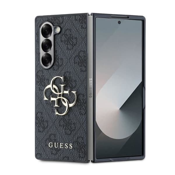 Coque bakre för Samsung Galaxy Z Fold 6 med Elegant 4G-mönster i Grå Guess