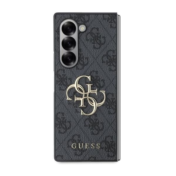 Coque bakre för Samsung Galaxy Z Fold 6 med Elegant 4G-mönster i Grå Guess