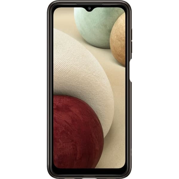 Galaxy A12 Svart Transparent Skal